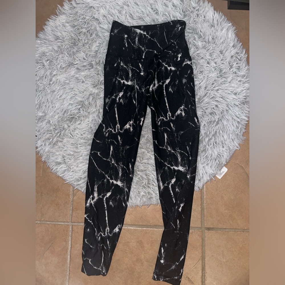 High Waisted Side Pocket 7/8-Length Leggings for Women